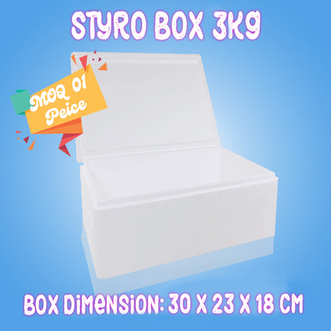 Styrofoam Boxes 3 - 6 -10 - 15 - 25 - 40 Kg